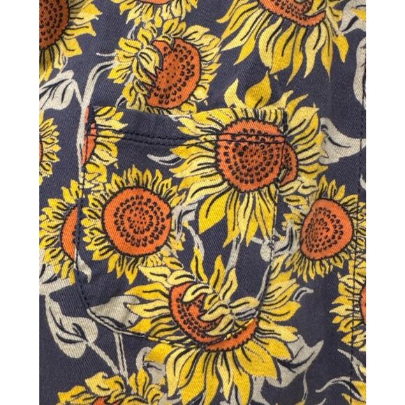 Cynthia Rowley Sunflower Print Overall Dress Girls Size 7 Colorful Fun Artsy - Picture 7 of 9